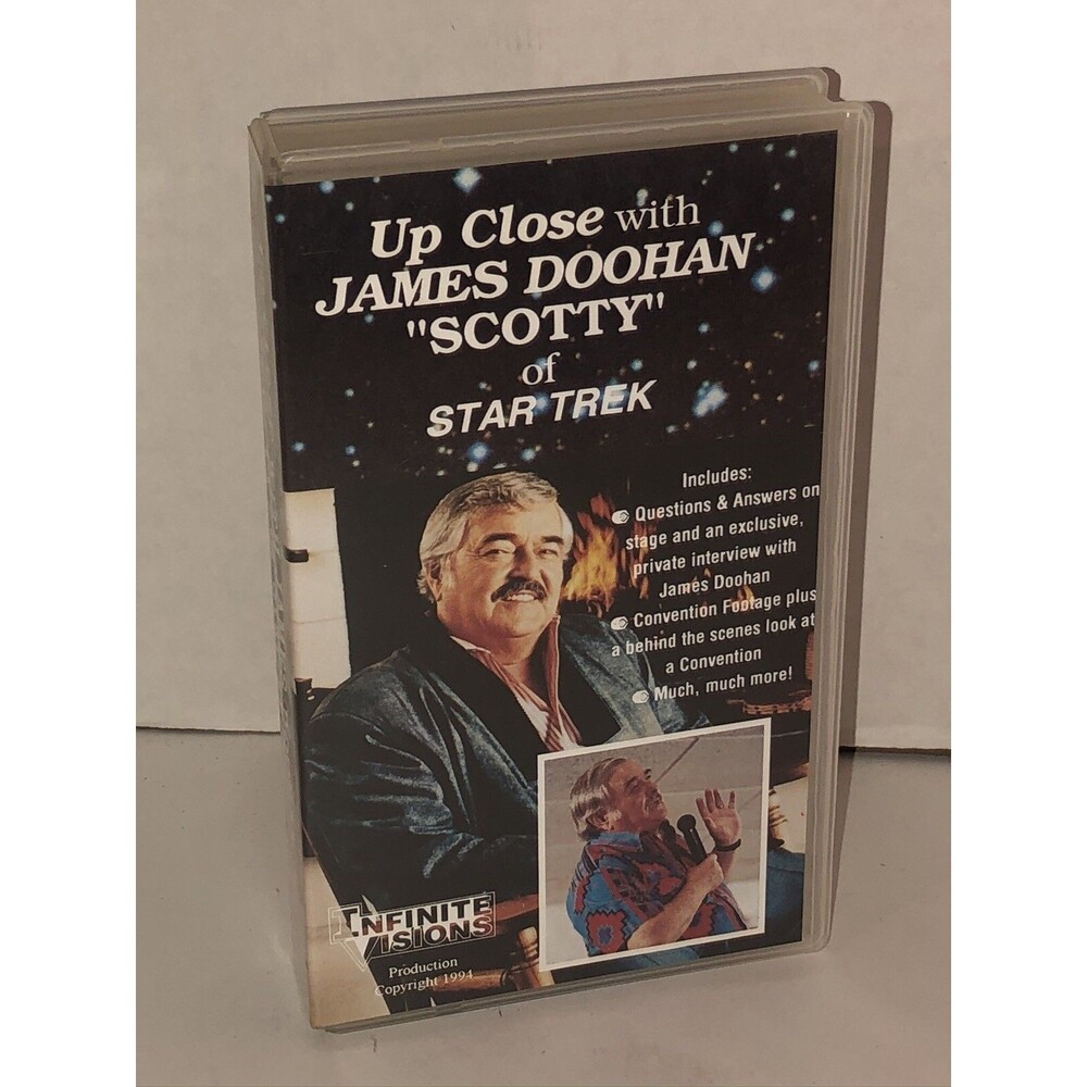 Up Close With James Doohan VHS 1994 SCOTTY Star Trek Infinite Visions VERY RARE